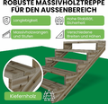 Gartenwelt Riegelsberger schody tarasowe 5 stopni, drewno sosnowe – zdjęcie 2