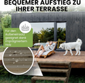 Gartenwelt Riegelsberger schody tarasowe 5 stopni, drewno sosnowe – zdjęcie 3