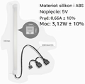 GERUI listwy LED ARGB 30 cm do obudowy komputera, komplet 2 szt. – zdjęcie 2