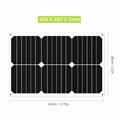 Giętki panel słoneczny Allpowers AP-SP18V18W 42x28x0,2 widok z wymiarami