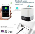 Głośnik bezprzewodowy bluetooth lampka nocna budzik Musky widok z tyłu