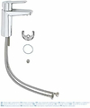 Grohe BauEdge Bateria umywalkowa - chrom, funkcja EcoJoy – zdjęcie 2