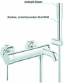 Grohe Essence – bateria wannowa jednouchwytowa z zestawem prysznicowym – zdjęcie 3