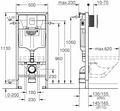 Grohe Rapid SL stelaż podtynkowy do WC 113 cm – zdjęcie 5