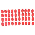 Gumowe kulki tłumiące drgania GoolRC RM486B 40 szt. czerwone widok z przodu