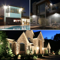 Halogen LED z detektorem czujnikiem ruchu Ustellar 30W PIR IP66 5000K widok na domu