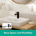 Hansgrohe Bateria umywalkowa podtynkowa - czarny mat, montaż ścienny – zdjęcie 3
