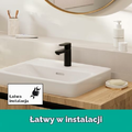 Hansgrohe Bateria umywalkowa podtynkowa - czarny mat, montaż ścienny – zdjęcie 5