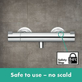 Hansgrohe Crometta zestaw prysznicowy z termostatem, biały/chrom – zdjęcie 7