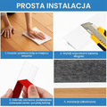 Hengrongshen Listwa progowa samoprzylepna PVC 1 m, biała – zdjęcie 5