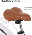Hiland Beach Cruiser 26 cali - rower cruiser z koszem, fioletowy – zdjęcie 4