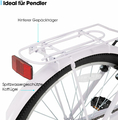 Hiland Beach Cruiser 26 cali - rower cruiser z koszem, fioletowy – zdjęcie 7