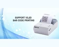 Hoin HOP E200 Mini Thermal Printer Drukarka do paragonów widok z wydrukiem