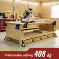 HOLKIE Zestaw 4 kółek do stołu warsztatowego, udźwig 408 kg – zdjęcie 5