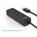 Hub USB 3.0 4 w 1 Tecknet HU04 widok legendy