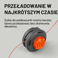 Husqvarna 122R – kosa spalinowa 21,7 cm³, szerokość koszenia 43 cm, uchwyt rowerowy