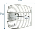 HzFitInc Antena paraboliczna WiFi 5 GHz 24dBi z kablem RP-SMA – zdjęcie 3