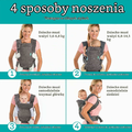Infantino Flip Nosidełko ergonomiczne 4 w 1 - nadruk tęczy