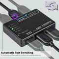 Inteligentny 5-portowy Switch HDMI Fosmon 5w1 na podczerwień 3D widok automatycznego switcha
