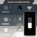 Inteligentny dotykowy ściemniacz Maxcio bezstopniowy do żarówki INC CFL LED WiFi widok zastosowania
