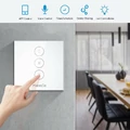 Inteligentny przełącznik do rolet Maxcio WF-CS01 Alexa Google Home widok na ścianie