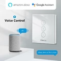 Inteligentny przełącznik do rolet Maxcio WF-CS01 Alexa Google Home widok podłączenia do google Assistant