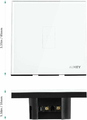 Inteligentny przełącznik światła Aukey PA-L1E WiFi widok wymiarów