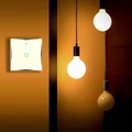 Inteligentny przełącznik światła Wi-Fi Lesim 601 widok w nocy