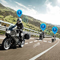 Interkom motocyklowy do kasku konferencje Fodsports 2 BT-S2 widok motocyklisty