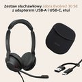 Jabra Evolve2 30 SE MS Stereo USB-C/A – zestaw słuchawkowy do Teams, czarny