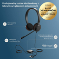 Jabra Evolve 20 MS Stereo USB-C/A – przewodowe słuchawki biurowe z pilotem