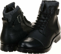 JACK & JONES JFW Albany Leather – skórzane glany męskie, antracytowe