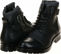 JACK & JONES JFW Albany Leather – skórzane glany męskie, antracytowe