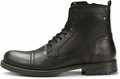 JACK & JONES JFW Russel Leather – sztyblety męskie skórzane, antracytowe