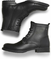 JACK & JONES JFW Russel Leather – sztyblety męskie skórzane, antracytowe
