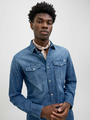 JACK & JONES JJE Sheridan – koszula męska casual z długim rękawem, niebieska