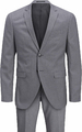 JACK & JONES JPR Franco – garnitur męski super slim fit, jasnoszary melanż
