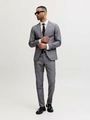 JACK & JONES JPR Franco – garnitur męski super slim fit, jasnoszary melanż