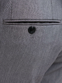 JACK & JONES JPR Franco – garnitur męski super slim fit, jasnoszary melanż