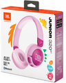 JBL Junior 320BT – bezprzewodowe słuchawki dla dzieci, limit 85 dB, fioletowe