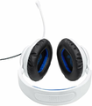 JBL Quantum 100P Console – przewodowy zestaw słuchawkowy do PlayStation, biało-niebieski
