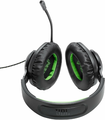 JBL Quantum 100X Console – przewodowy zestaw słuchawkowy do gier Xbox, czarno-zielony