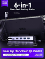 JSAUX HB0603 – stacja dokująca 6 w 1 do Steam Deck i Steam Deck OLED, szara