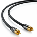 Kabel do subwoofera deleyCON 7,5m RCA, pozłacane wtyki – zdjęcie 2