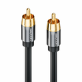 Kabel do subwoofera deleyCON 7,5m RCA, pozłacane wtyki – zdjęcie 3