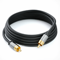 Kabel do subwoofera deleyCON 7,5m RCA, pozłacane wtyki – zdjęcie 4