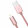 Kabel Lightning z certyfikatem MFi Dodocool DA51 różowy  widok z bliska