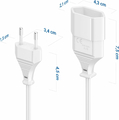 Kabel zasilający deleyCON 7,5m przedłużacz Euro, wtyk na gniazdo – zdjęcie 6