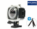 Kamera 360 z WiFi wodoodporna Salora 360 prosport FHD widok z boku