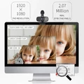 Kamera internetowa Dericam W2 Pro 1080P FHD USB widok na monitorze